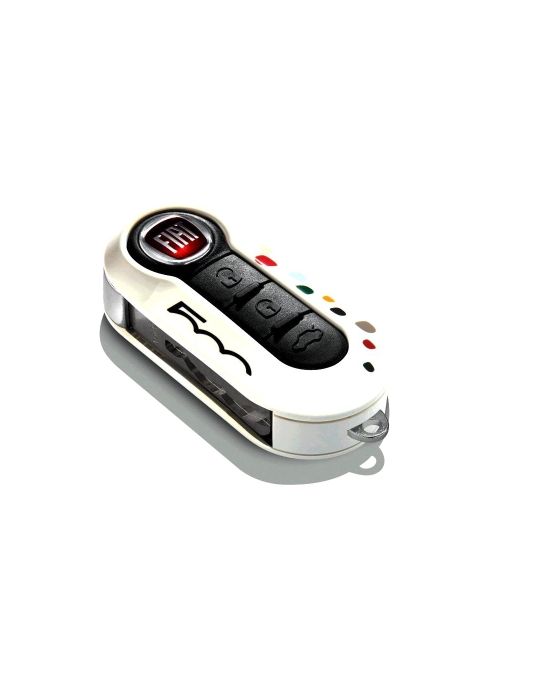 Mopar Key Fob Cover - White with Colored Dots