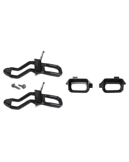Mopar Black Tow Hook Kit With Bezels For Rebel & Warlock