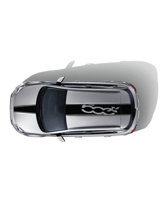 Mopar Decal Kit Topside Black Stripe With 500X Logo