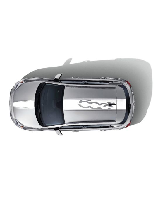 Mopar Decal Kit Topside White Stripe With 500X Logo