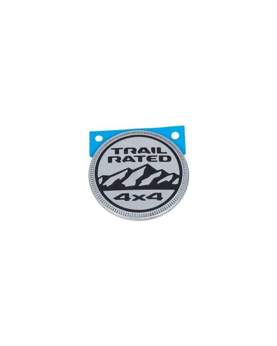 Mopar Emblem Trail Rated Silver