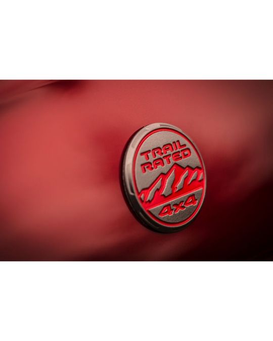 Mopar Trail Rated Emblem Trailhawk Dark Gray And Red