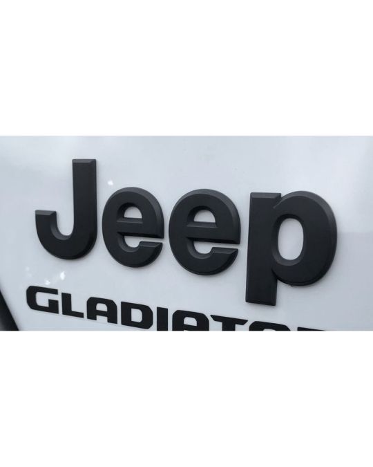 Mopar "Jeep" Fender Emblem Matte Black