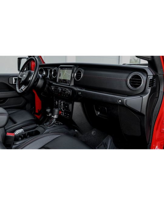 Mopar Dashboard Panel Trim Kit Black Leather & Red Stitching Launch Edition