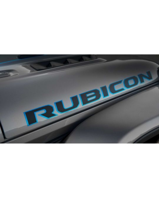 Mopar Hood Side Decal Rubicon Black And Blue