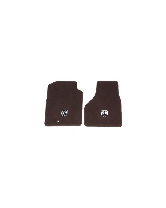 Mopar Floor Mats Carpeted Front Bark Brown
