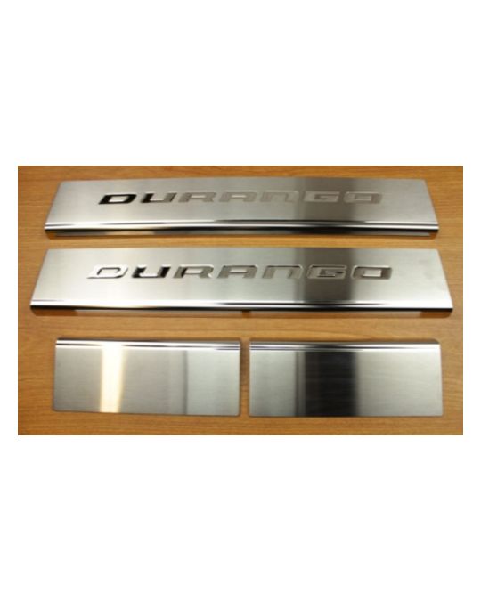 Mopar Door Sill Guards Set Of Four For Front And Rear Chrome With Durango Logo