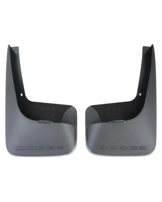 Mopar Splash Guards Rear Molded Black W/ Dodge Logo