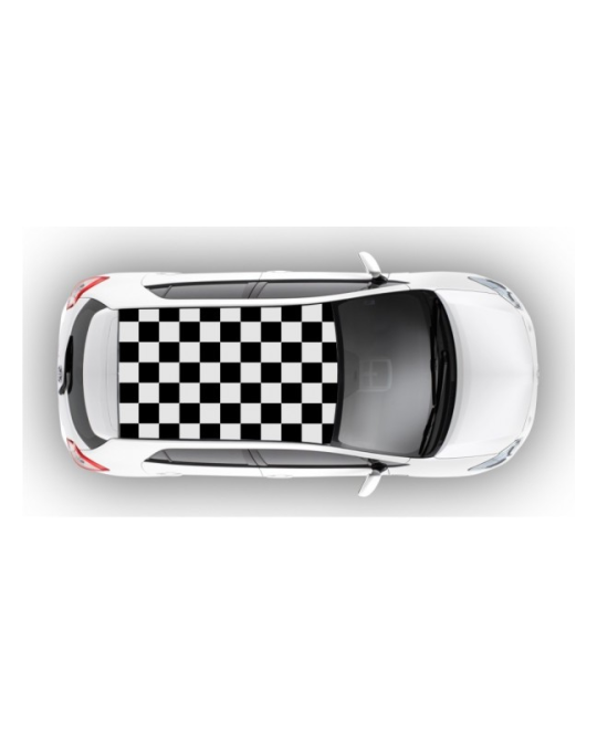 Mopar Decal Kit Roof Checker Black & White
