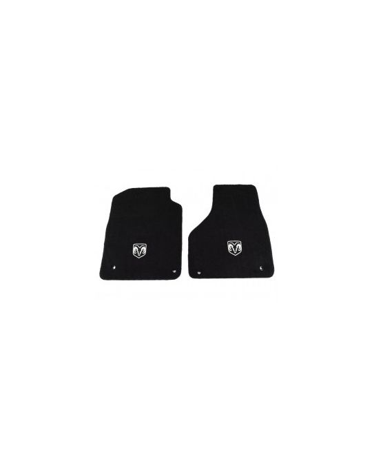 Mopar Floor Mats Regular & Quad Cab Front Black