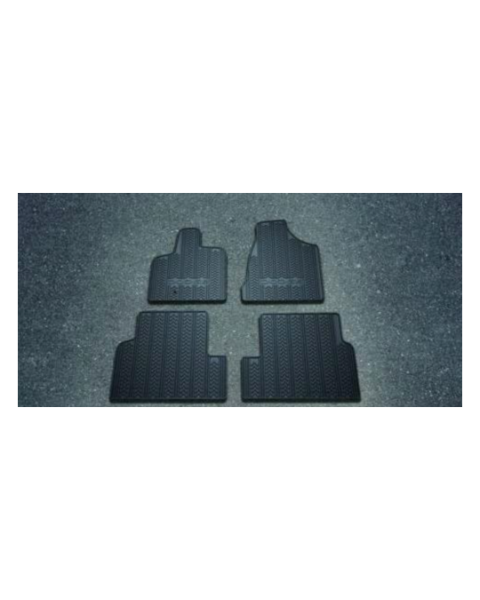 Mopar Rubber Mats First & Second Rows Black
