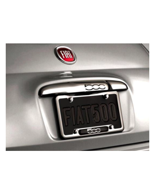 Mopar License Plate Frame Polished With 500 Logo