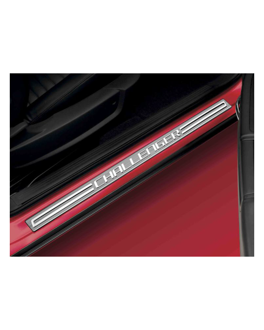 Mopar Door Sill Guards With Challenger Logo