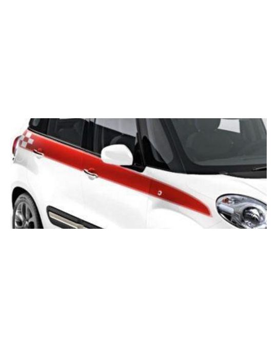 Mopar Decal - Upper Body Side - Red Racing Stripe