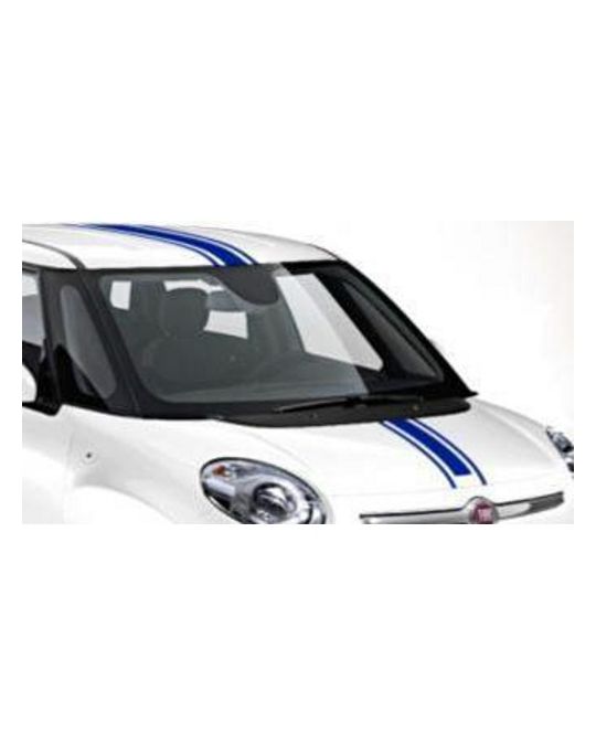 Mopar Decal - Roof / Hood - Blue Triple Racing Stripe