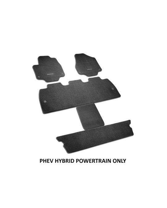 Mopar Floor Mats For PHEV Hybrid Black With Chrysler Logo First Second And Third Rows