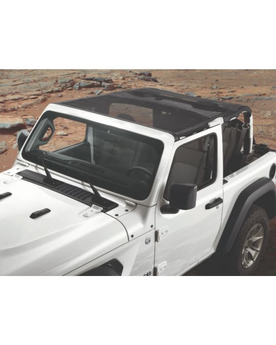 Mopar Sun Bonnet - 2 Door - Black Mesh
