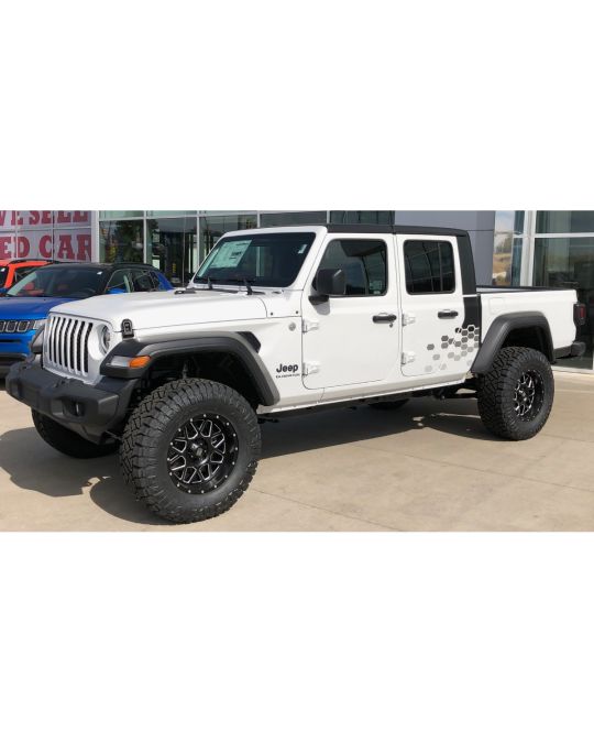 Mopar Body Side Graphic - Fading Hexagon