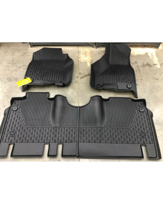 Mopar All Weather Mats Mega Cab Bench Seats Black