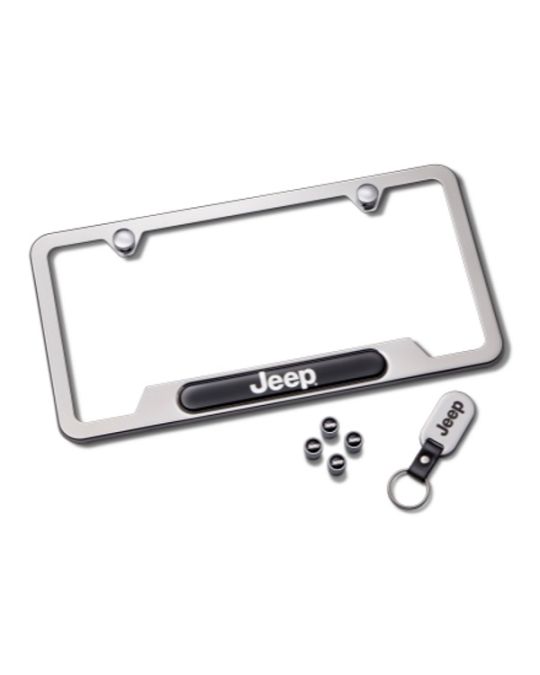 Mopar License Plate Frame Gift Set - Polished