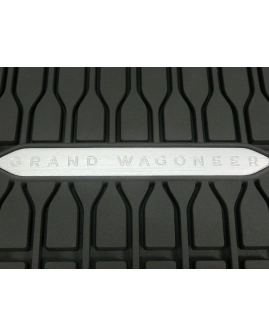 Mopar All Weather Rubber Cargo Tray With Grand Wagoneer Logo For Long Wheel Base LWB
