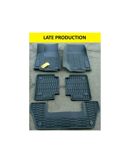 Mopar All Weather Floor Mats Full Kit For Three Row Models Late Production