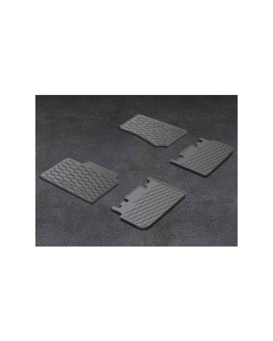 Mopar Rubber Mats First & Second Rows Black 