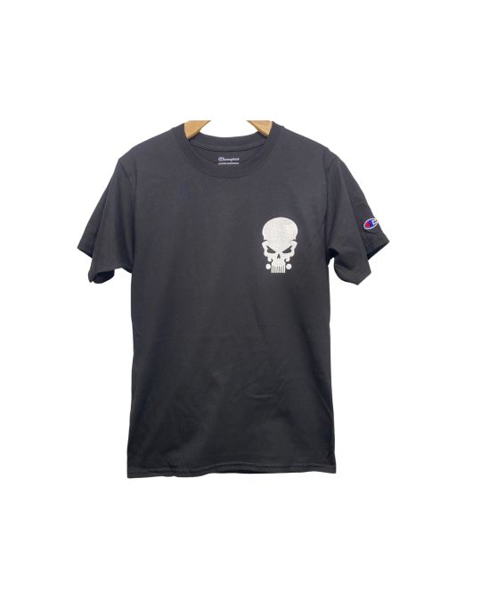 Jeep Short Sleeve T-Shirt Don't Tread On Me With Jeep Grille Skull Size Small Black