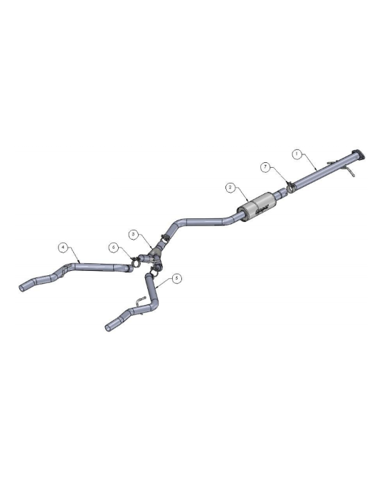 Mopar Performance Cat Back Exhaust System 1.4L