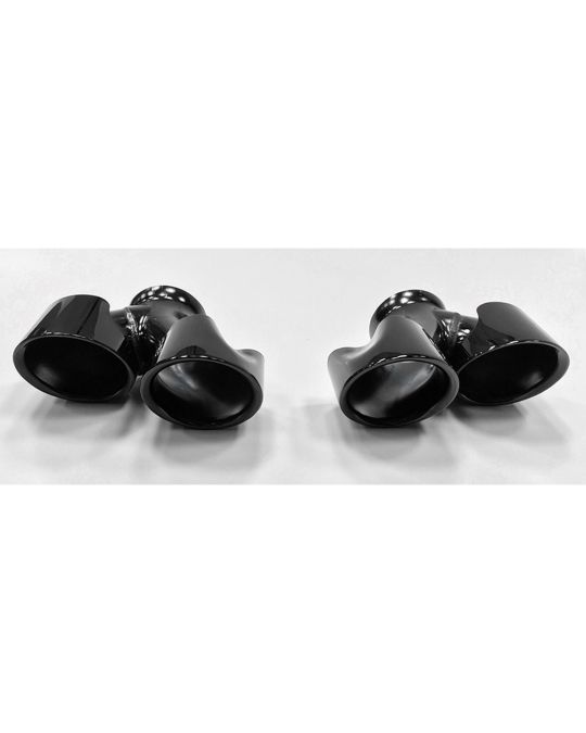 Mopar Trackhawk Exhaust Tips Black Set Of Two