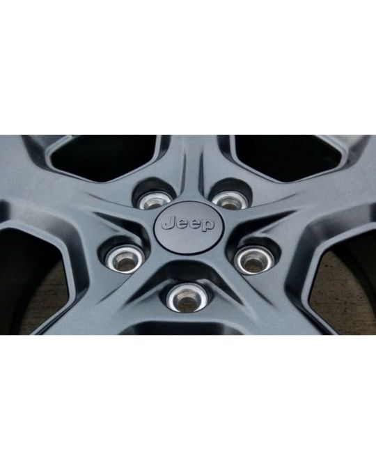 Mopar Wheel Center Cap Granite Crystal With Jeep Logo