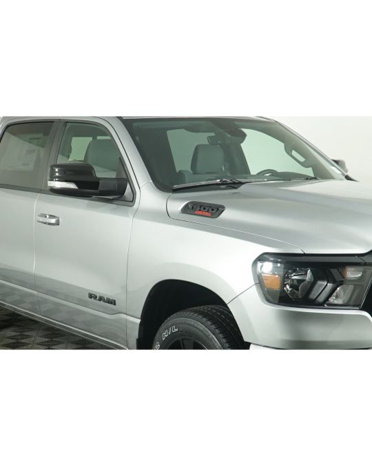 Mopar Emblem Blacked Out Hood Badge Right Side 1500 EcoDiesel