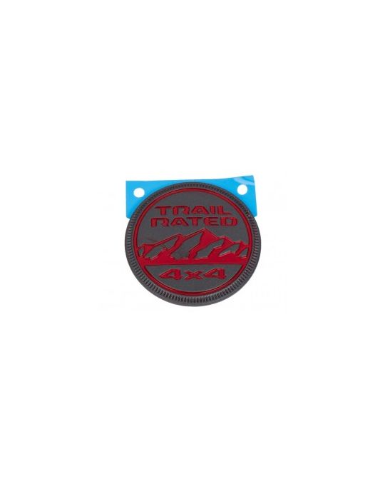 Mopar Emblem Trail Rated Rubicon Red