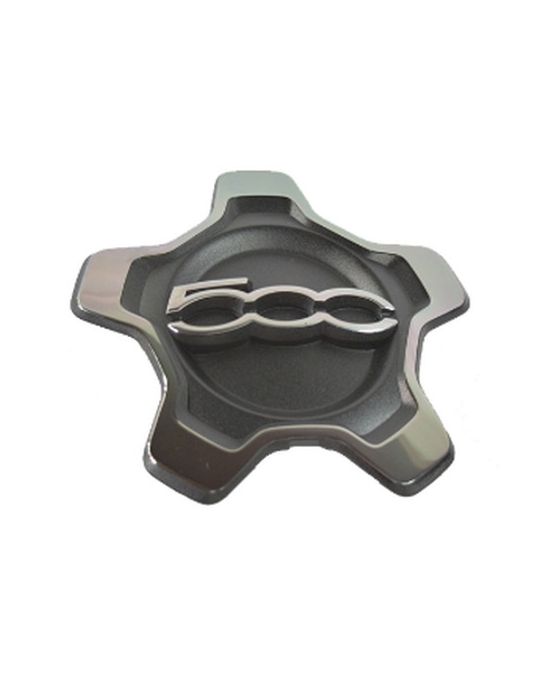 Mopar Wheel Center Cap - Black / Brushed Aluminum