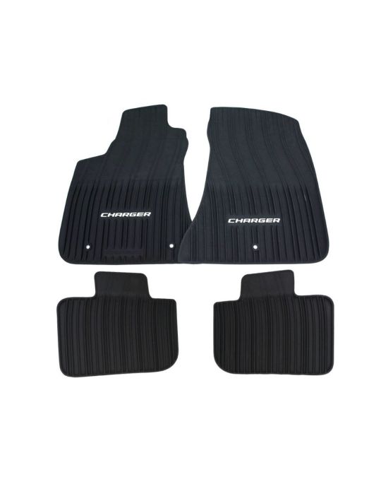 Mopar Rubber Mats W/ Charger Logo RWD