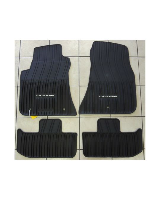 Mopar Rubber Mats W/ Dodge Logo - RWD