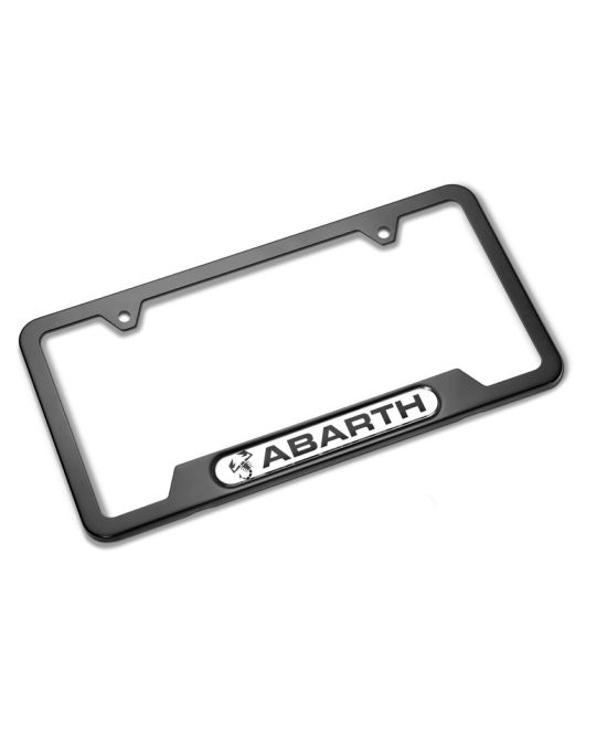 Mopar License Plate Frame Black Abarth Scorpion Logo