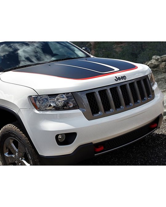 Mopar Hood Decal Trailhawk Black And Red