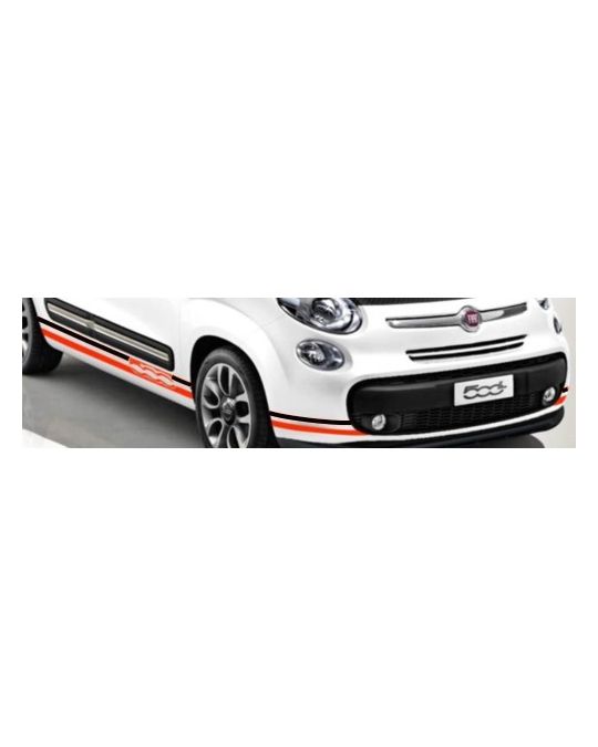 Mopar Decal - Lower Body Side - Red / Black 500 Logo