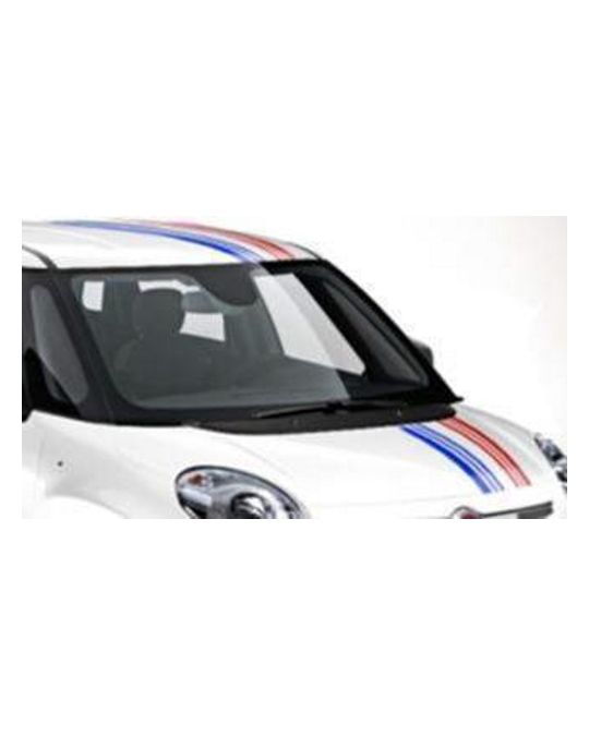 Mopar Decal - Roof / Hood - Red White & Blue Racing Stripe