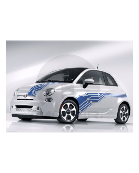 Mopar Decal Kit Body Side Blue & Silver