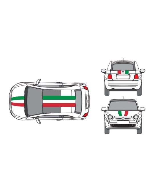 Mopar Decal Kit Top Stripes Italian Racing Stripes