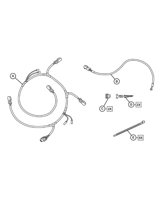 Mopar Police Lighting Wiring Harness