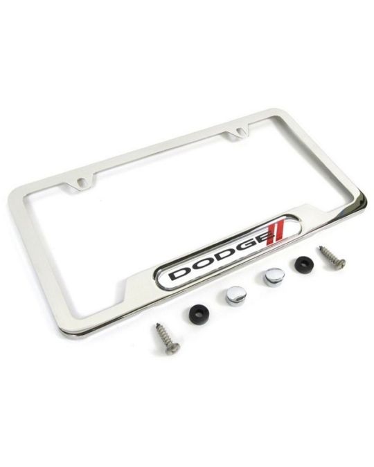 Mopar Plate Frame Polished W/ Dodge Logo