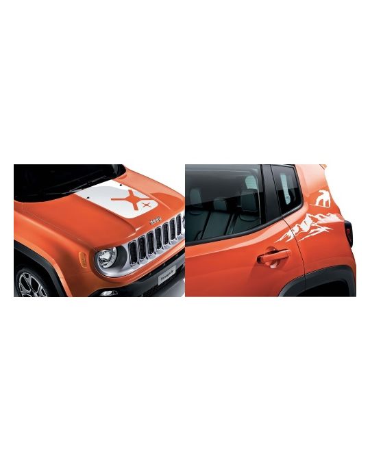 Mopar Graphic Hood & Bodyside White Snowboarding