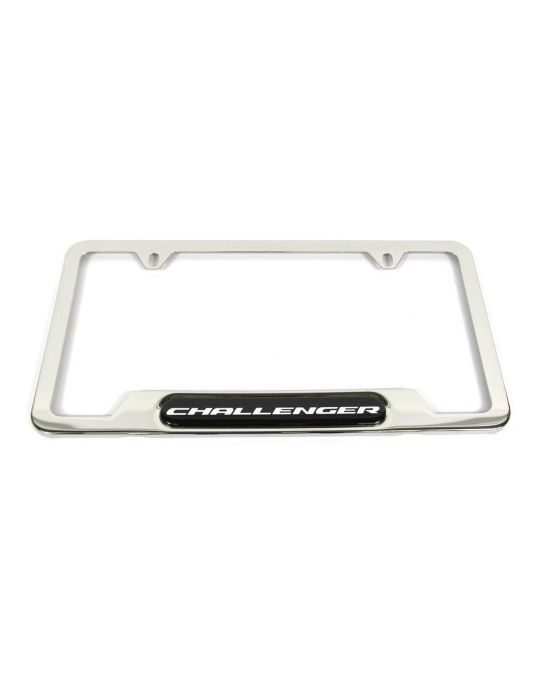 Mopar Plate Frame Polished W/ Challenger Logo