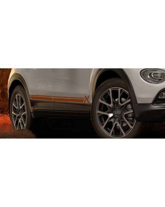 Mopar Decal Kit Bodyside Orange X Double Stripe