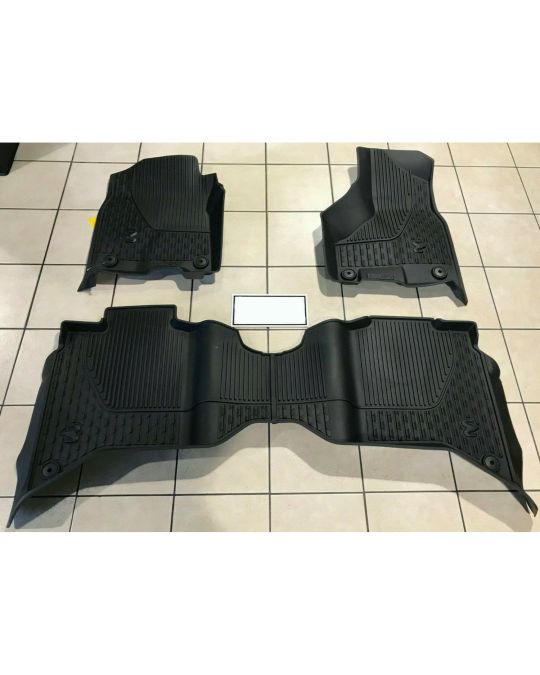 Mopar All Weather Mats Crew Cab Bench Seats Black