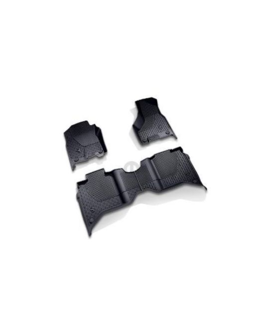 Mopar All Weather Mats Crew Cab Bench Seats Black - PTO
