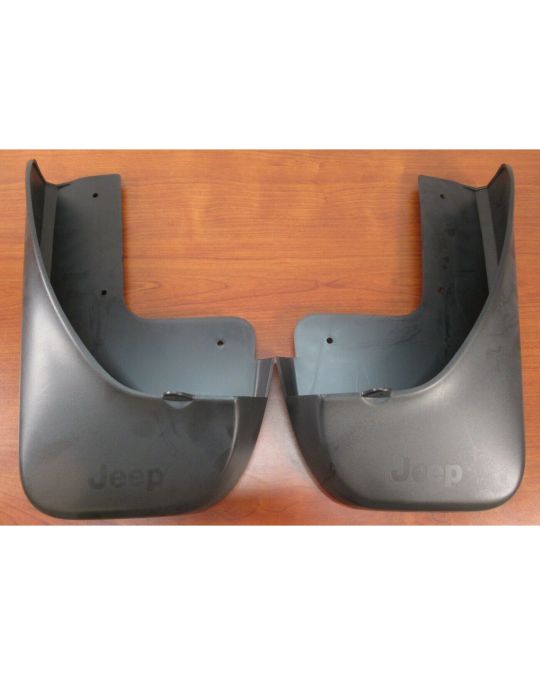 Mopar Rear Molded Splash Guards With Jeep Logo For Three Row L